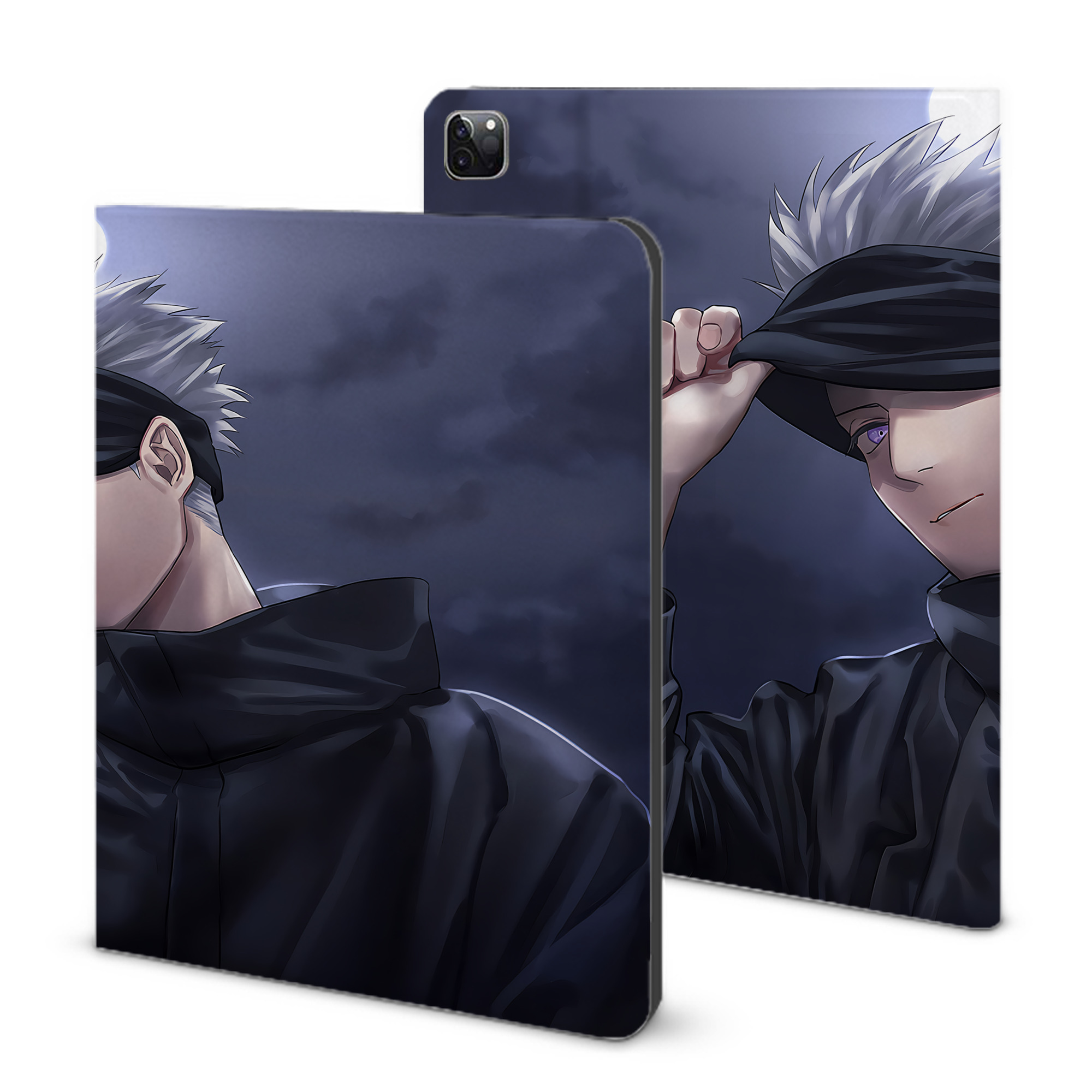 （画像用） 呪術廻戦 Jujutsu Kaisen IPad ケース ブック型 PUレザー TPU 耐衝撃 軽量 薄型 ペン収納なし 全面保護 IPad 各モデル対応
